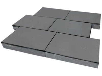 Тротуарная плитка Парк Плейс, 80 мм, серебристо-серый