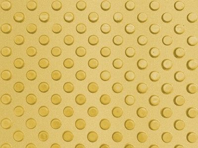 Тактильная плитка с конусными рифами, жёлтый