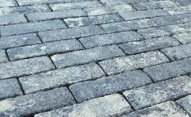 Тротуарная плитка Artstein Паркет Актау 60 мм Color Mix бассировка