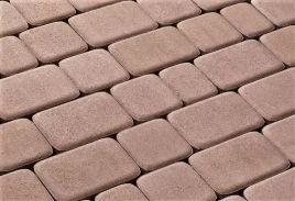 Тротуарная плитка 342 механический завод Классика 60 мм Капучино