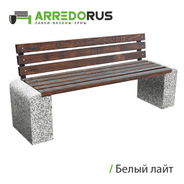 Лавка New City Back, черный лайт GLANCE