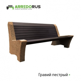 Лавка Riposo, полимерный брус, цвет 
