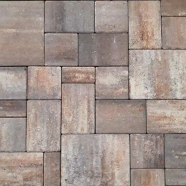 Тротуарная плитка Artstein Инсбрук Альпен 60 мм Color Mix Берилл гладкая