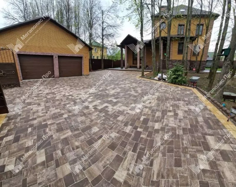 Тротуарная плитка 342 Механический завод Бавария ColorMix 60мм Невада фото 2