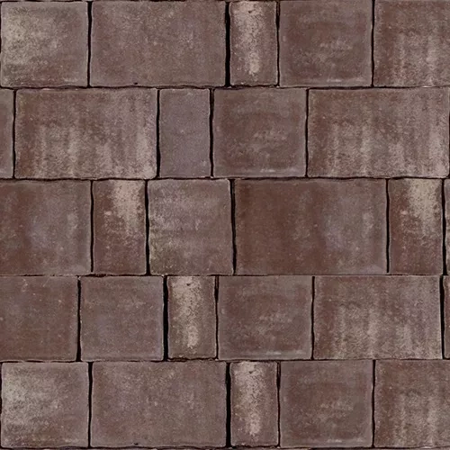 Тротуарная плитка Artstein Старый Город 60 мм Color Mix Браун фото 1