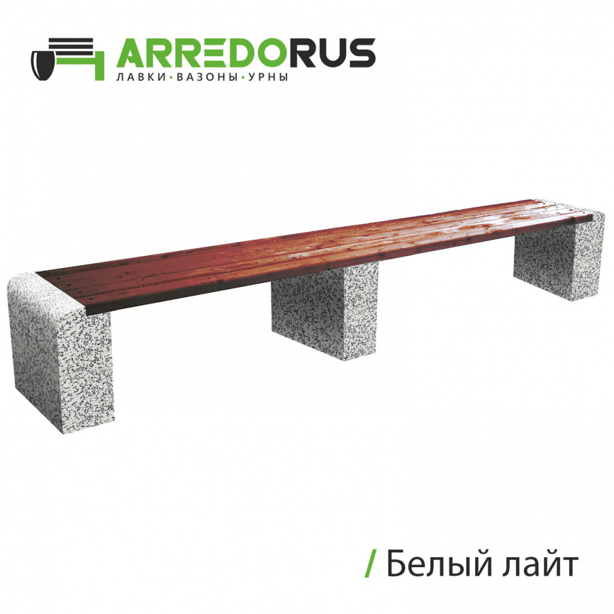Лавка New City Plus, белый лайт GLANCE фото 1