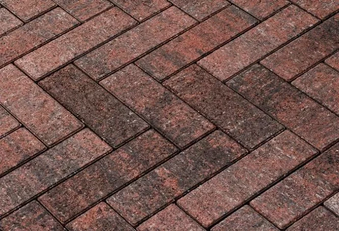 Тротуарная плитка 342 механический завод Паркет 240x80x60мм ColorMix Вулкан фото 1