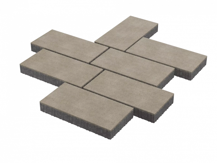 Тротуарная плитка Stellard Патио 80 мм Белый фото 1